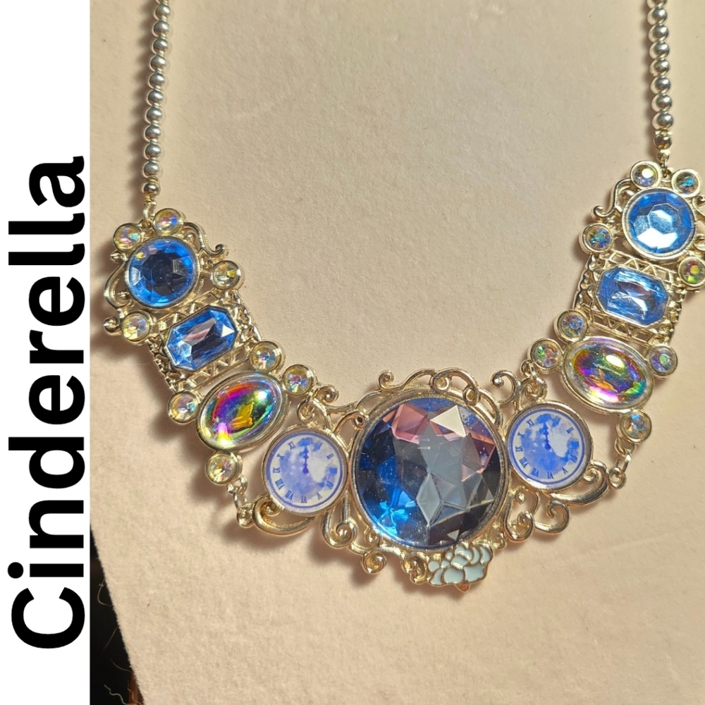 Cinderella Blue and Silver Necklace